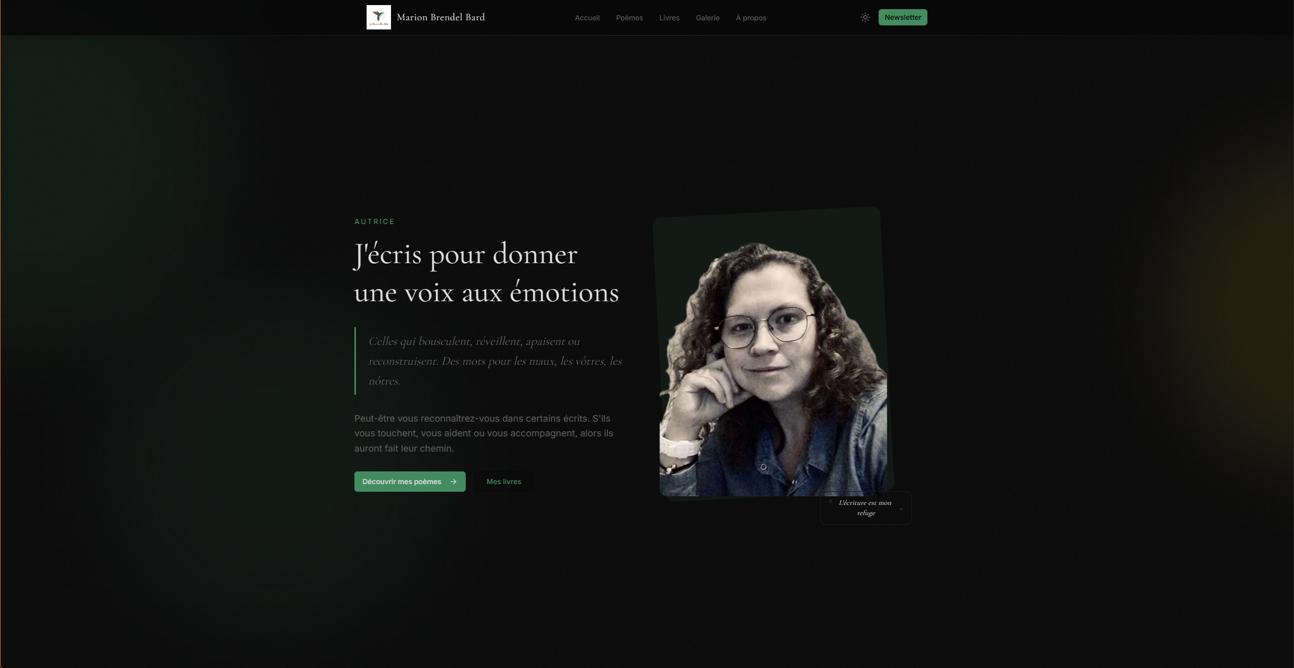 Marion Brendel Bard - Dark mode